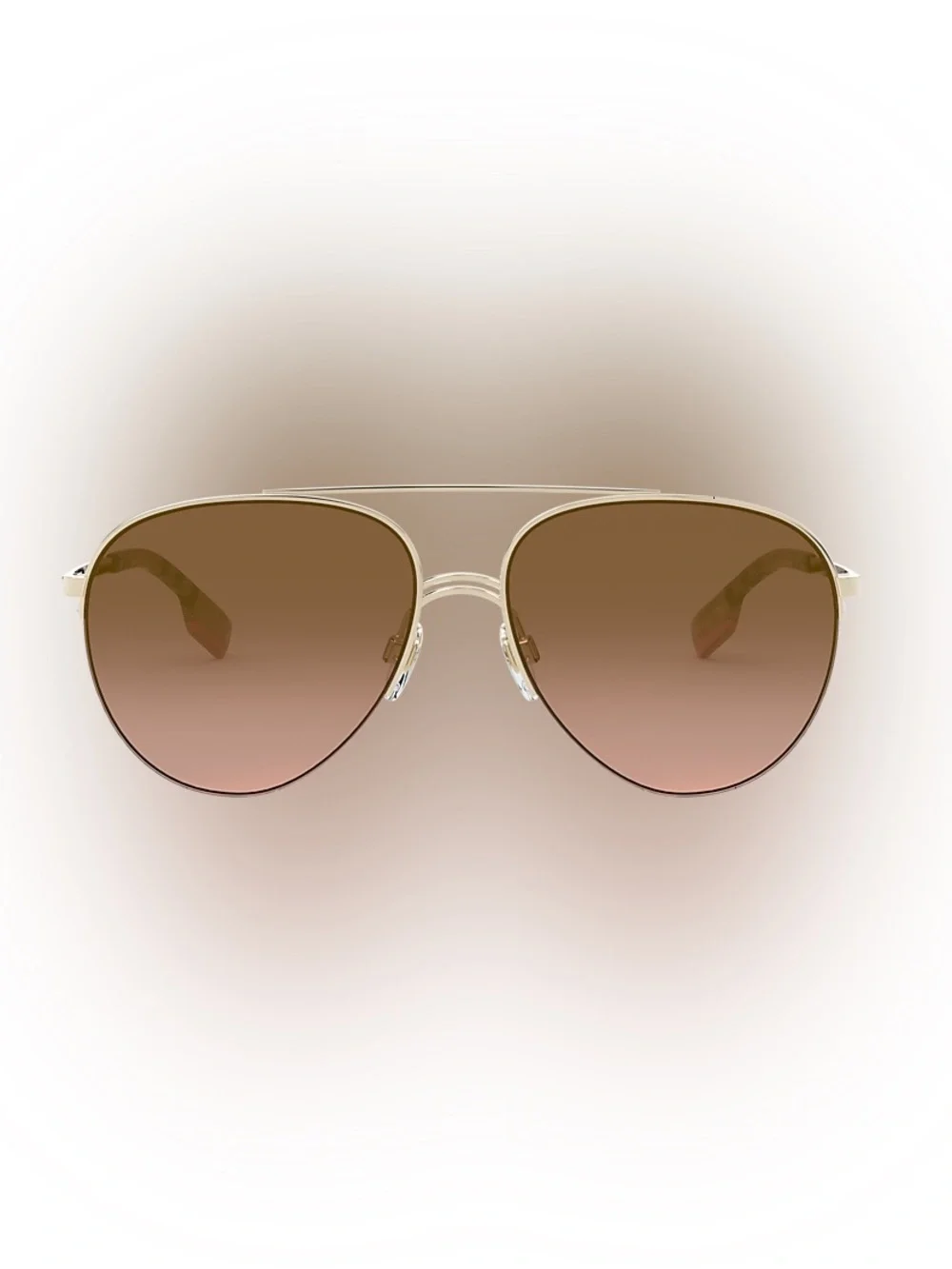 Burberry unisex Aviator Sunglasses with Brown Gradient Lenses